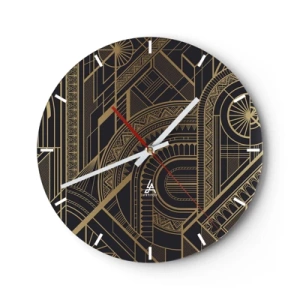 Horloge murale - Pendule murale - Concept, idée, plan - 40x40 cm