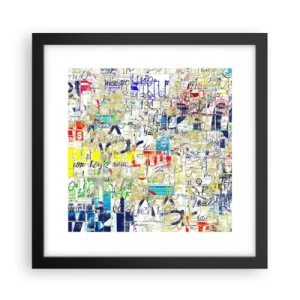 Affiche dans un cadre noir - Poster - Ca fait juste plaisir aux yeux - 30x30 cm