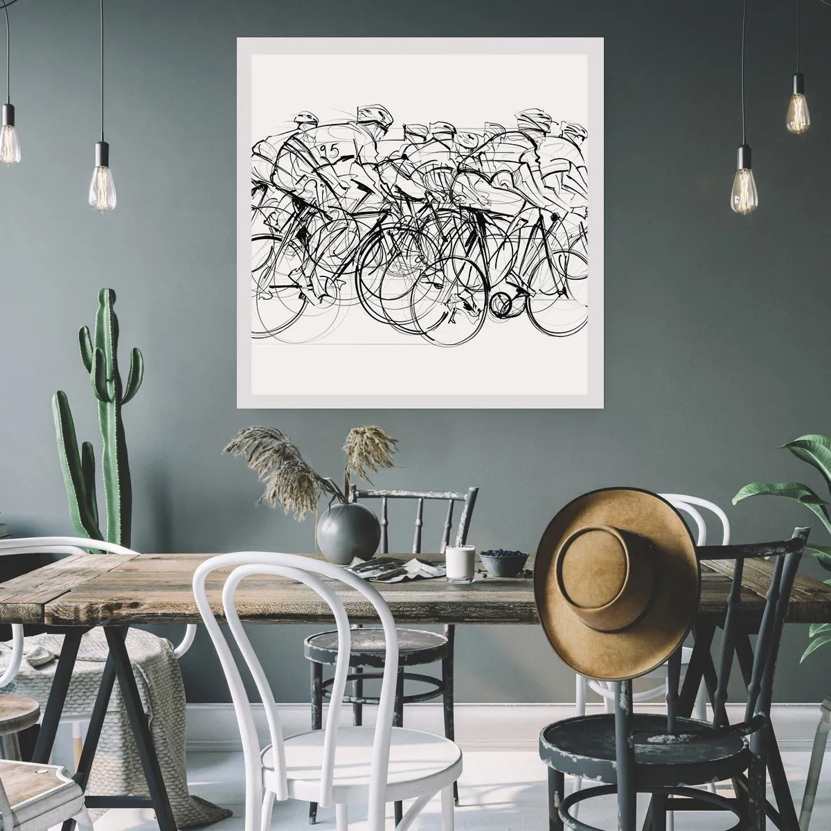 Affiche - Poster - Ensemble en équipe - 50x50 cm