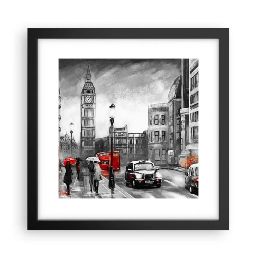 Affiche dans un cadre noir - Poster - Pas du tout une ville grise - 30x30 cm