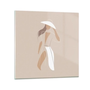 Impression sur verre - Image sur verre - Lea mode est un jeu - 50x50 cm