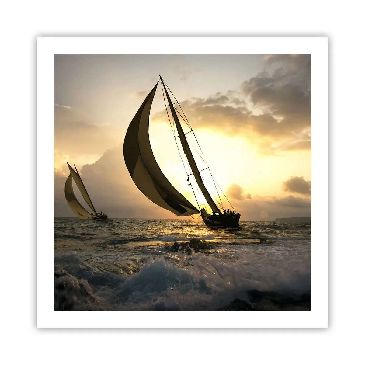 Affiche - Poster - Avec le vent et contre le vent - 60x60 cm