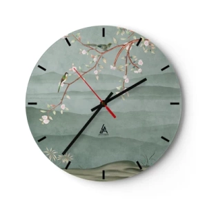 Horloge murale - Pendule murale - Printemps oh c'est toi - 40x40 cm