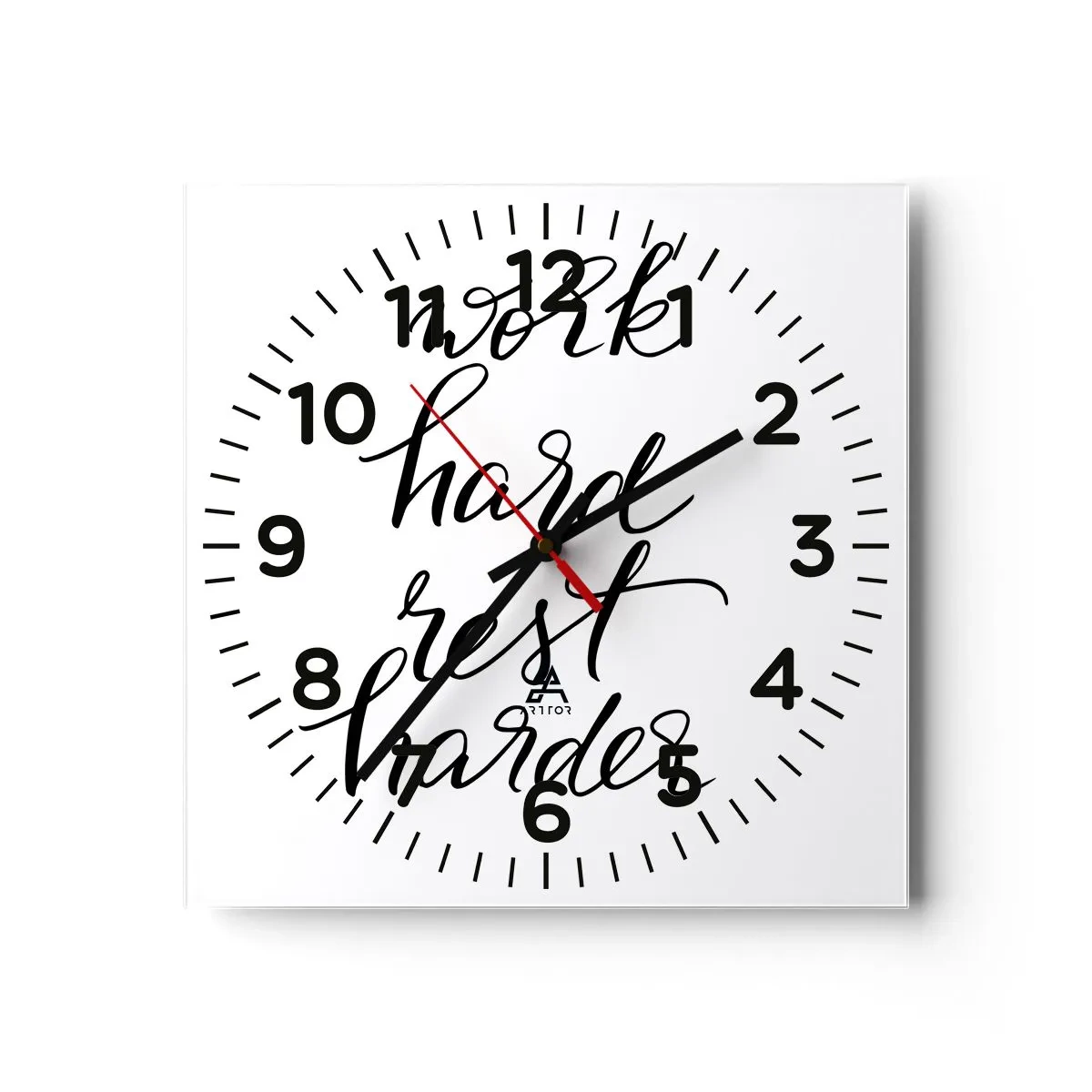 Horloge murale - Pendule murale - Équilibre de vie - 40x40 cm