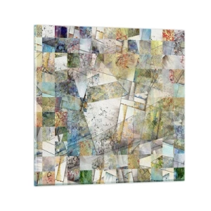 Impression sur verre - Image sur verre - Remaniement géométrique - 40x40 cm