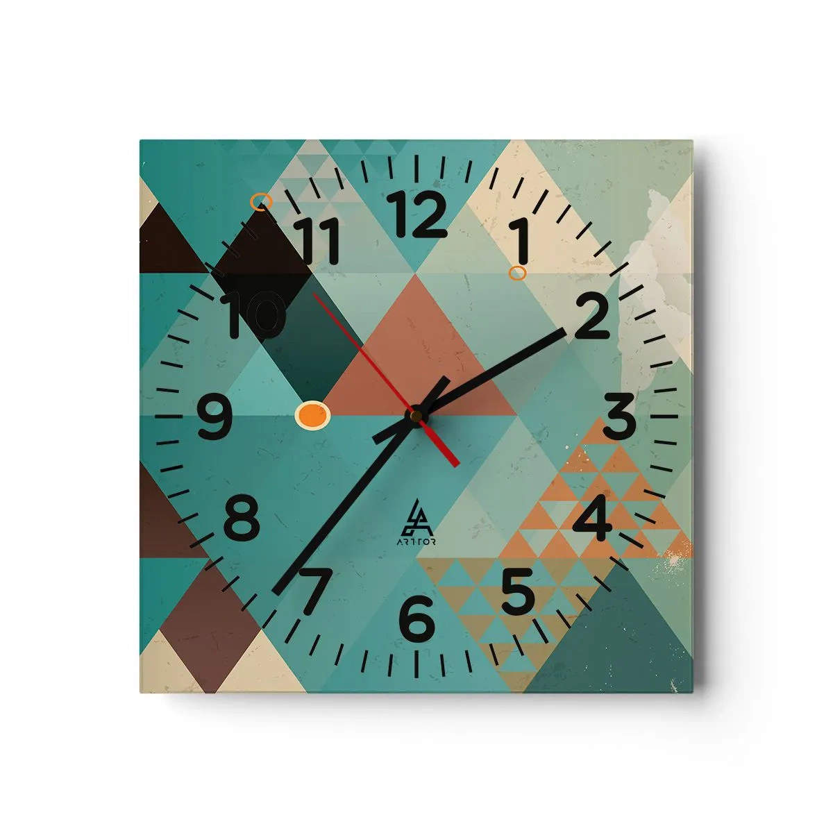 Horloge murale - Pendule murale - Unité de la multiplicité, multiplicité de l'unité - 40x40 cm