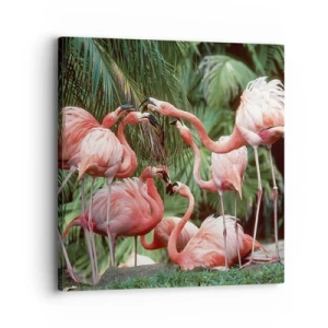 Impression sur toile - Image sur toile - Potins d'après-midi - 30x30 cm