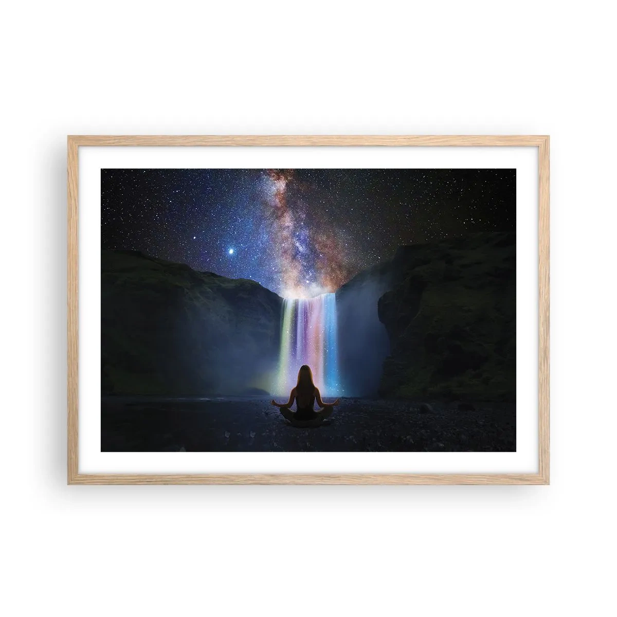 Affiche dans un chêne clair - Poster - Harmonie absolue - 70x50 cm