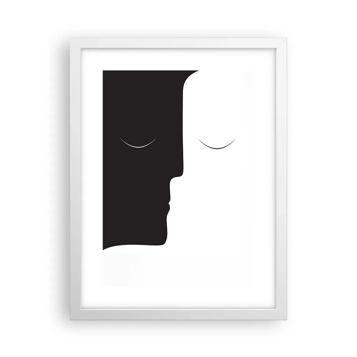 Affiche dans un cadre blanc - Poster - Unité des contraires - 30x40 cm