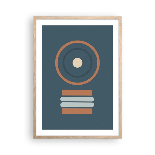 Affiche dans un chêne clair - Poster - Essence des choses - 50x70 cm