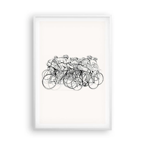 Affiche dans un cadre blanc - Poster - Ensemble en équipe - 61x91 cm