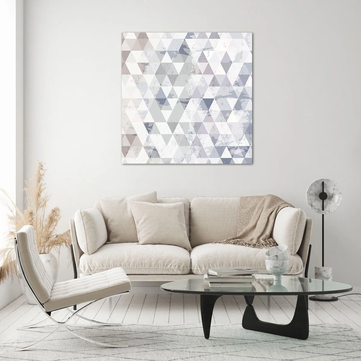 Impression sur verre - Image sur verre - En rythme de trois - 70x70 cm