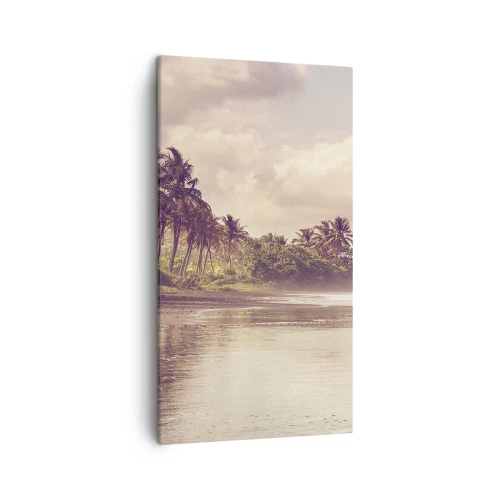 Impression sur toile - Image sur toile - La caresse des vagues - 45x80 cm