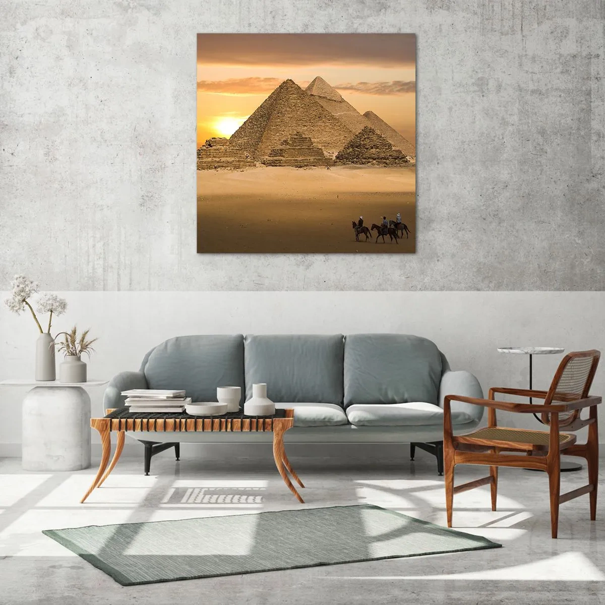 Impression sur verre - Image sur verre - Aucun changement depuis des milliers d'années - 70x70 cm