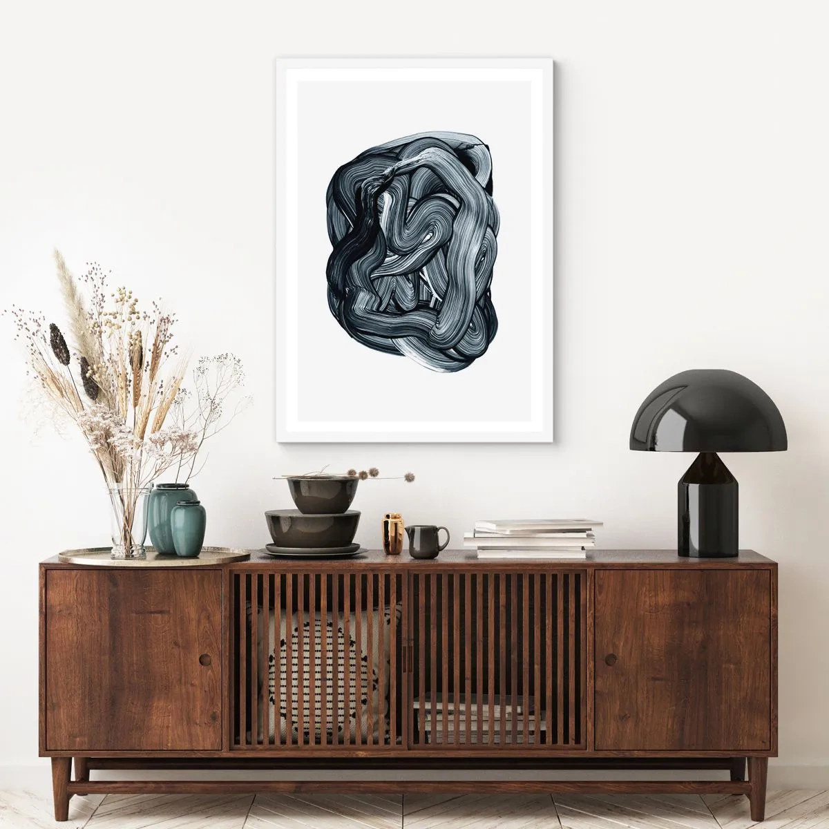 Affiche dans un cadre blanc - Poster - Ce n'est pas si simple - 40x50 cm