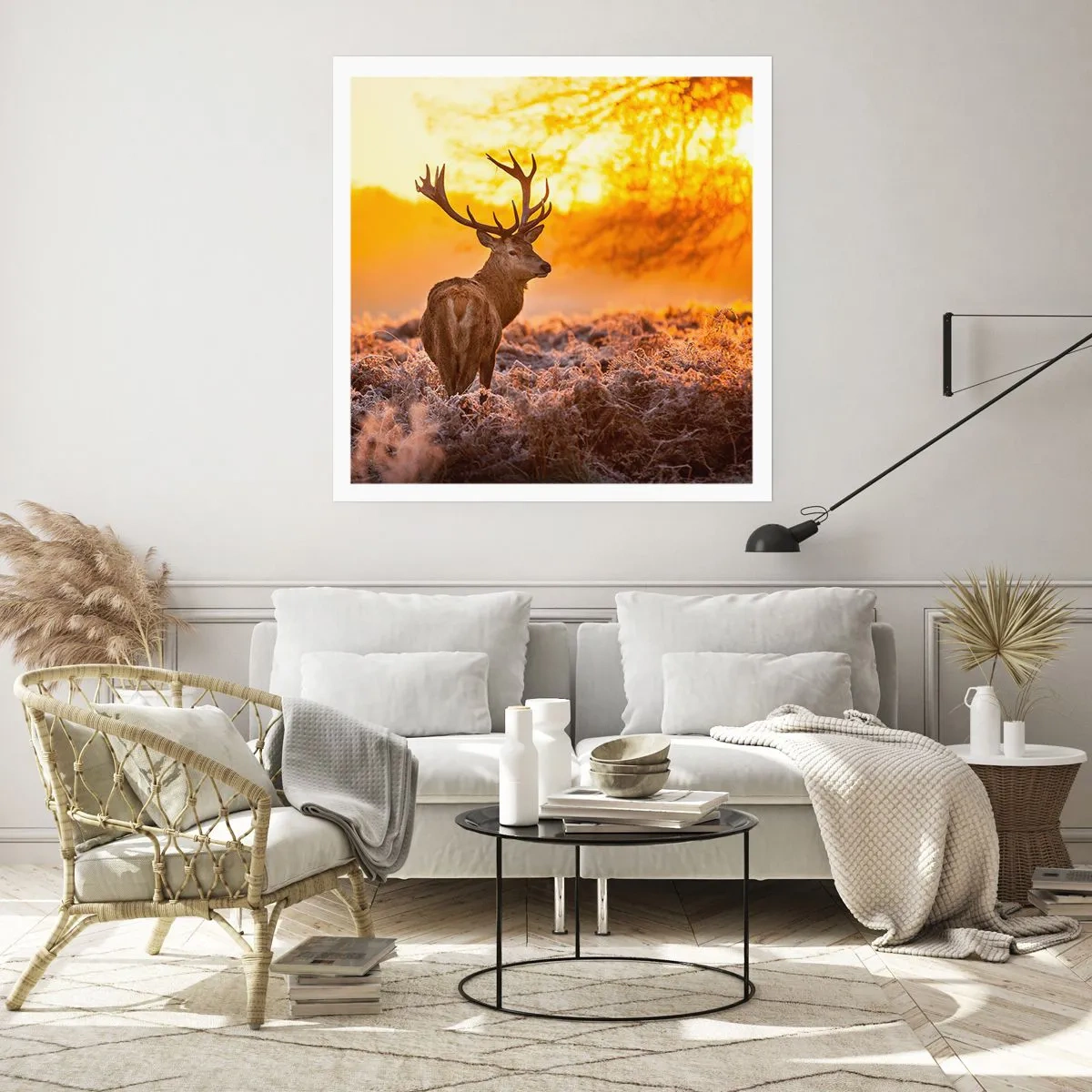 Affiche - Poster - Roi de la forêt automnal - 60x60 cm