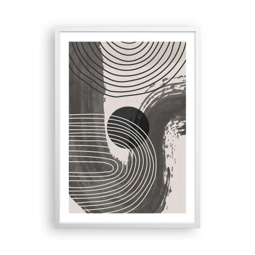 Affiche dans un cadre blanc - Poster - L'ovale gagne - 50x70 cm