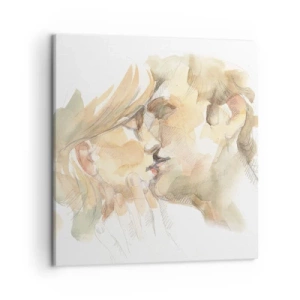 Impression sur toile - Image sur toile - A moitié trouvé ? - 50x50 cm