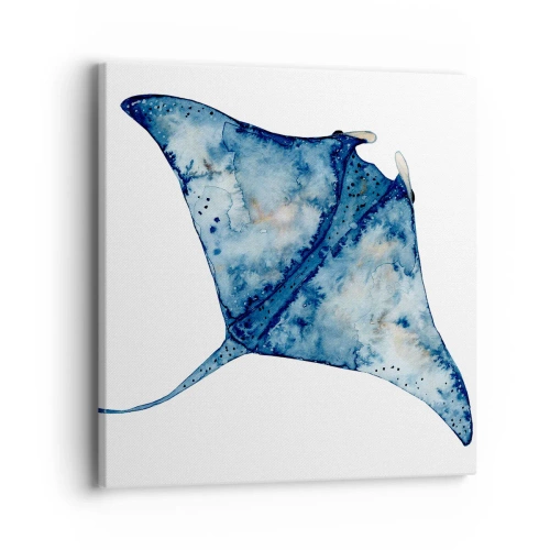 Impression sur toile - Image sur toile - La vie en bleu - 40x40 cm