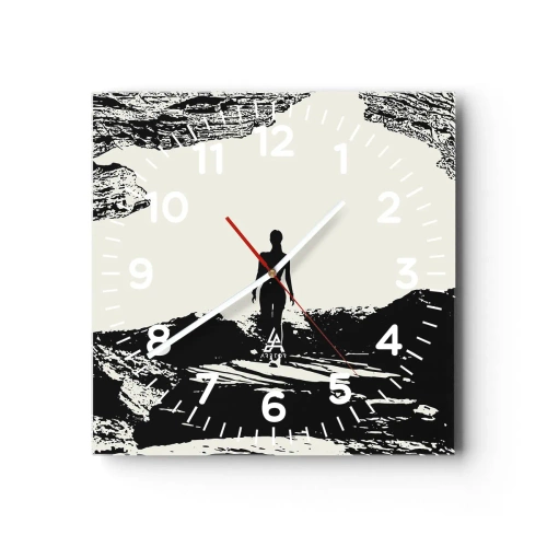 Horloge murale - Pendule murale - Nouveau look - 30x30 cm