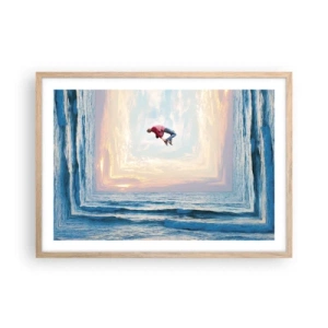 Affiche dans un chêne clair - Poster - Vers une autre dimension - 70x50 cm