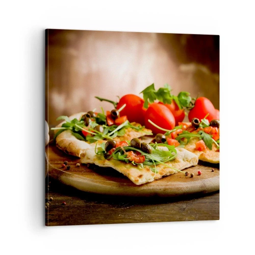 Impression sur toile - Image sur toile - Directement du four et du jardin - 60x60 cm