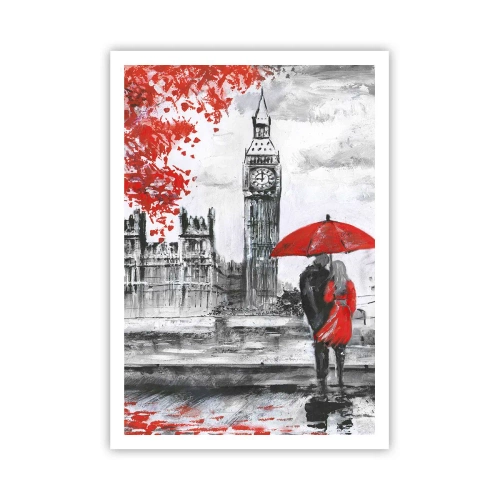 Affiche - Poster - Amoureux de Londres - 70x100 cm