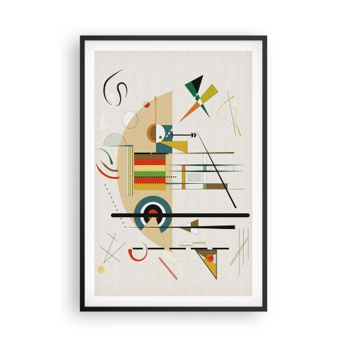 Affiche dans un cadre noir - Poster - Et le monde s’amuse - 61x91 cm