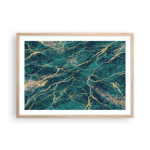 Affiche dans un chêne clair - Poster - Mine d'or - 70x50 cm