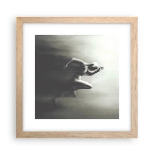 Affiche dans un chêne clair - Poster - Inarrêtable - 30x30 cm