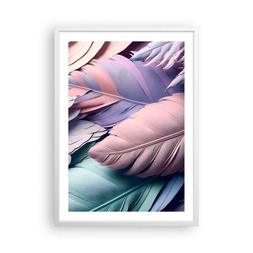 Affiche dans un cadre blanc - Poster - Oiseau chic - 50x70 cm