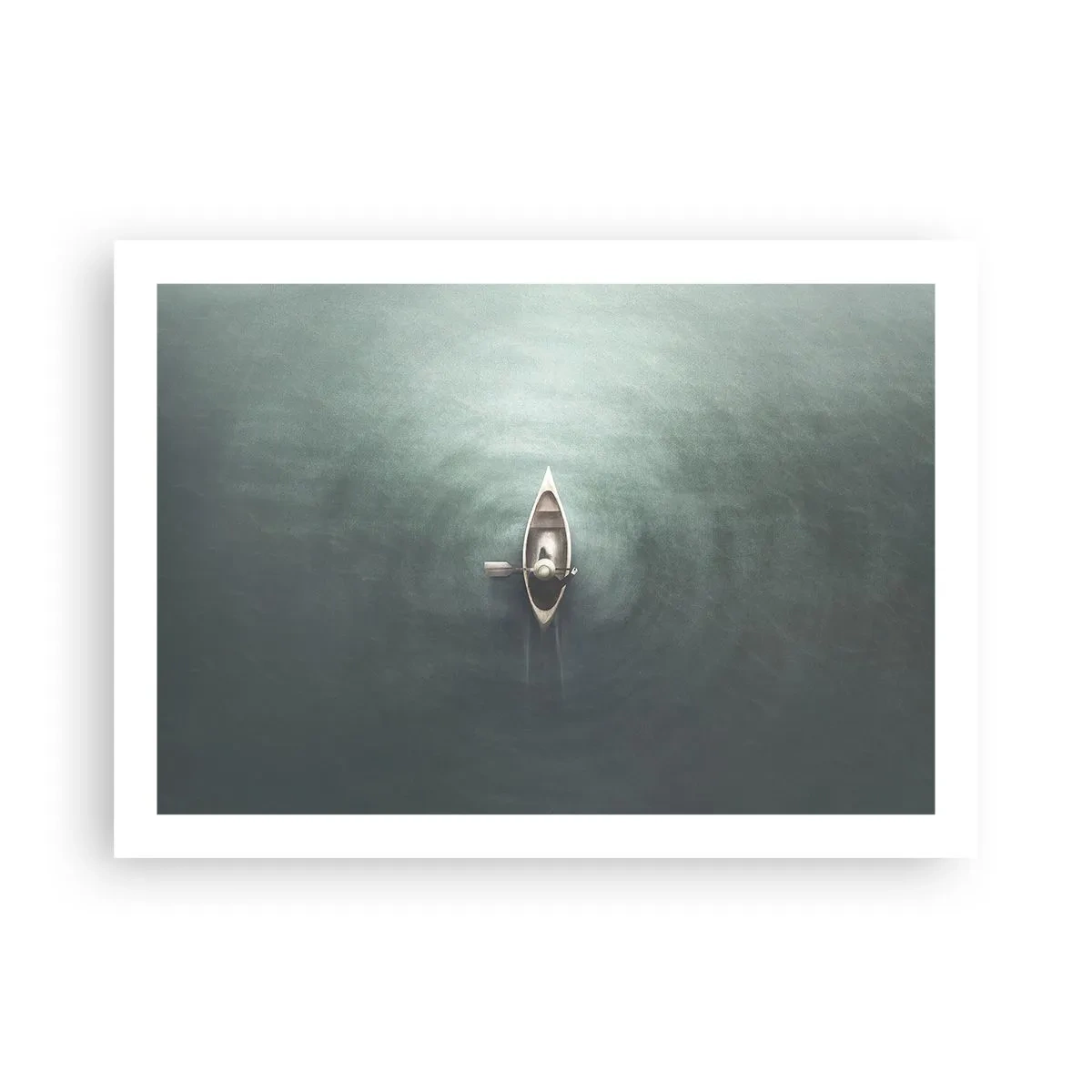 Affiche - Poster - À travers le lac de la lune - 70x50 cm