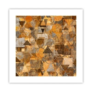 Affiche - Poster - Le monde en forme - 40x40 cm