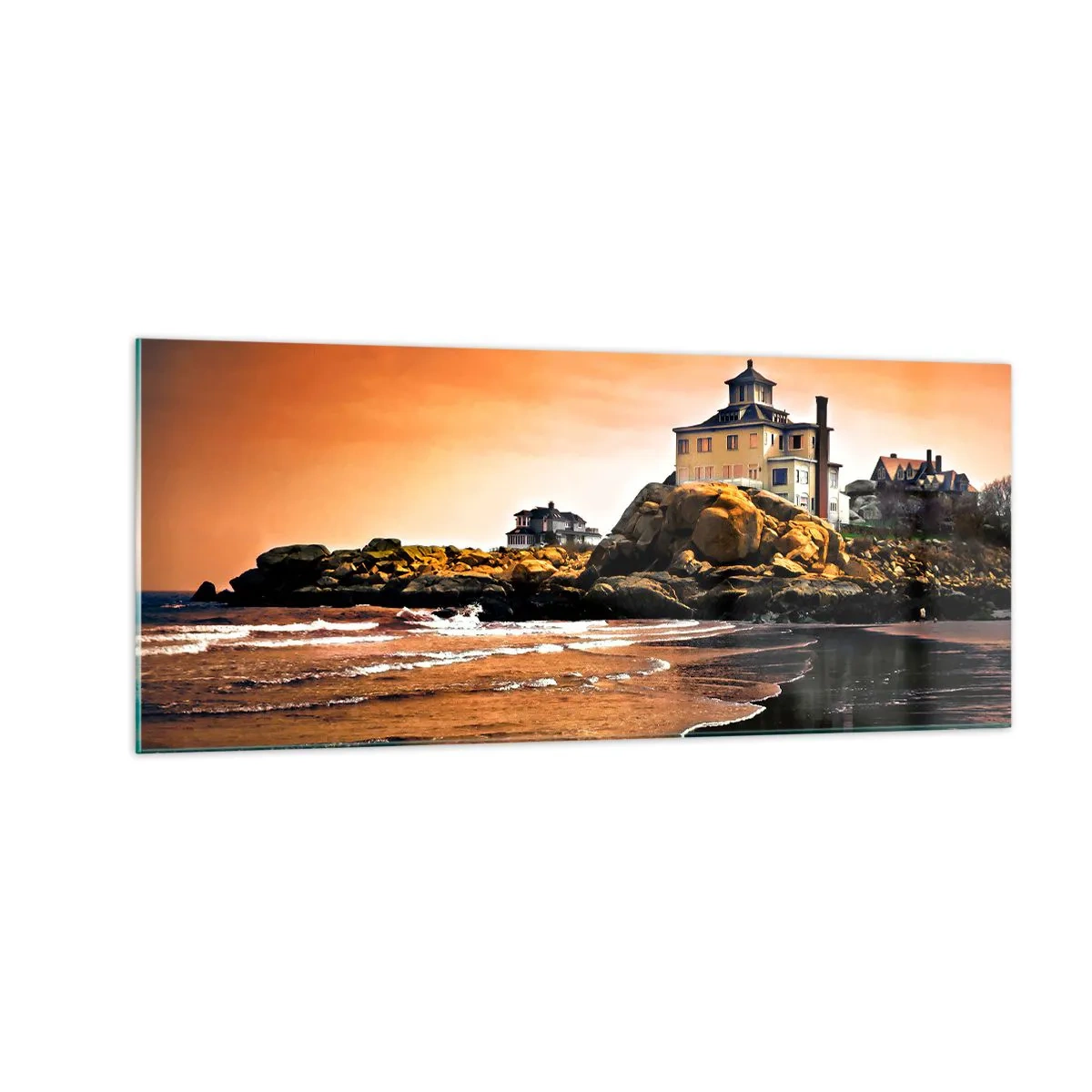 Impression sur verre - Image sur verre - L'élégance de la côte ouest - 100x40 cm