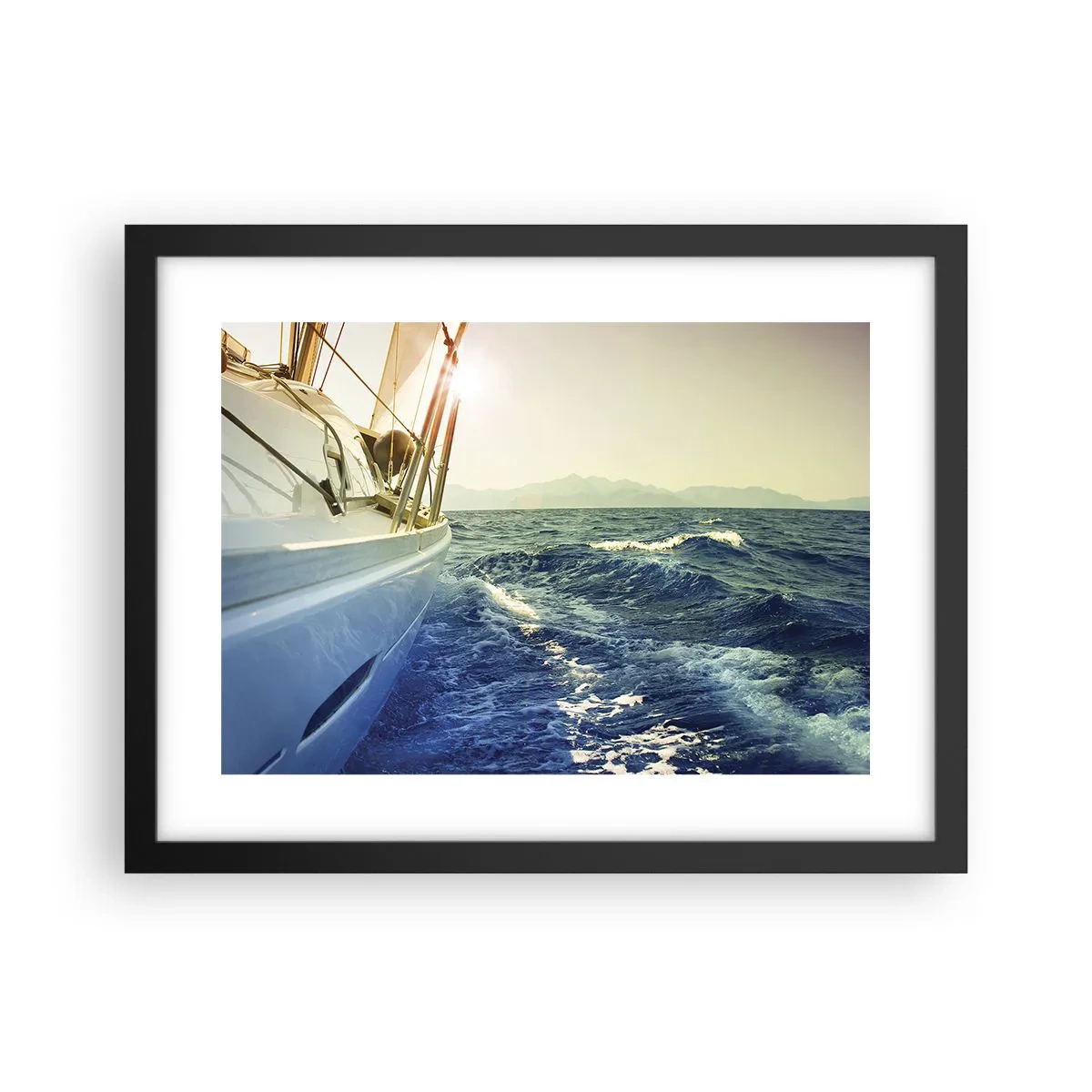 Affiche dans un cadre noir - Poster - Suite à l'aventure - 40x30 cm
