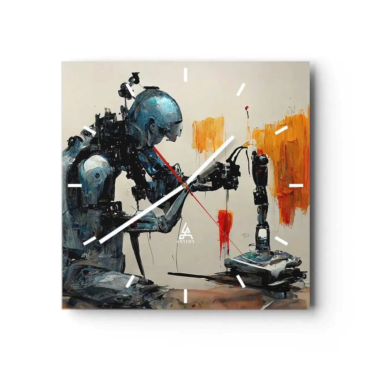 Horloge murale - Pendule murale - Déjà demain… - 40x40 cm