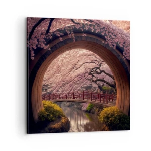 Impression sur toile - Image sur toile - Printemps japonais - 60x60 cm