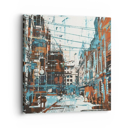 Impression sur toile - Image sur toile - Un sentier de ville usé - 40x40 cm