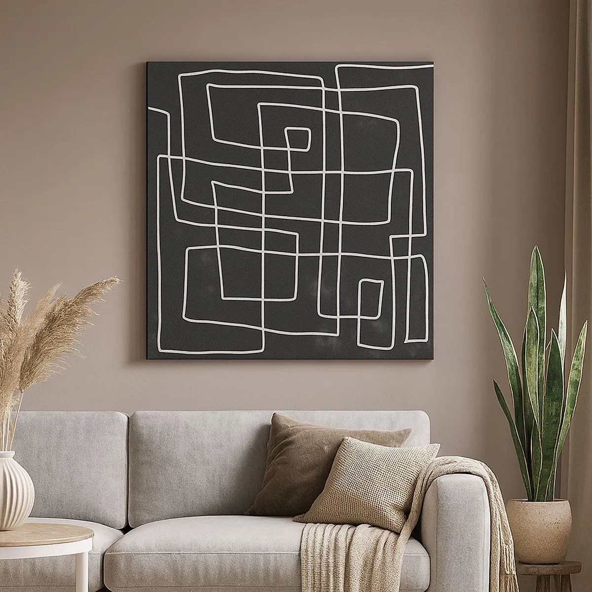 Impression sur toile - Image sur toile - Pas aussi simple - 30x30 cm