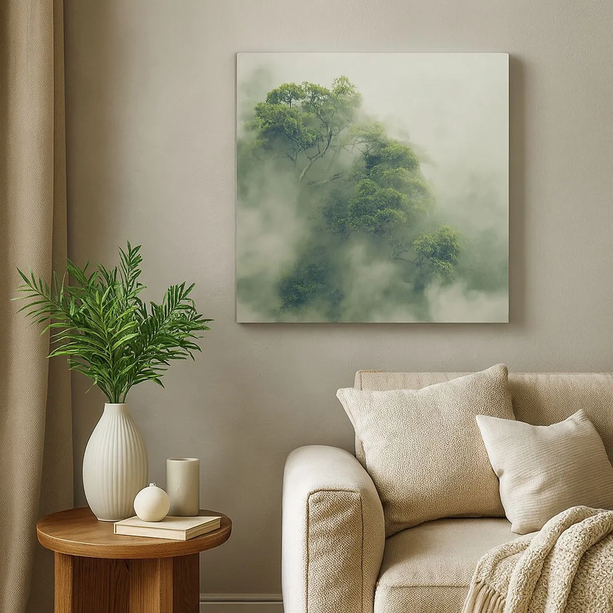 Impression sur toile - Image sur toile - Enveloppé de brouillard - 30x30 cm