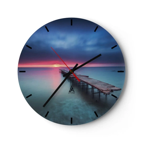 Horloge murale - Pendule murale - Entre le ciel et la terre - 40x40 cm