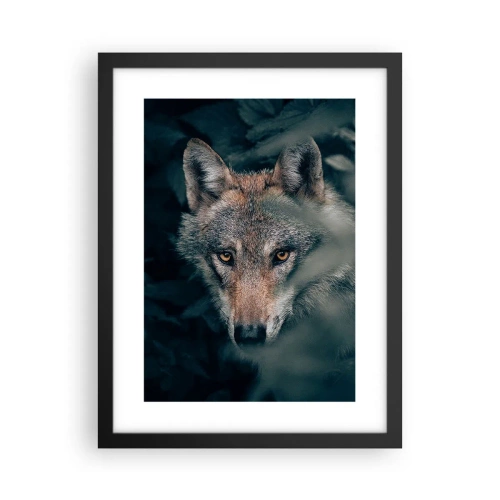 Affiche dans un cadre noir - Poster - Chasseur - 30x40 cm