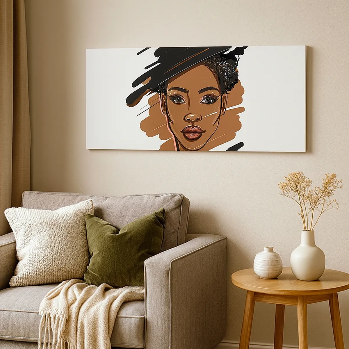 Impression sur toile - Image sur toile - Doux comme le chocolat - 30x30 cm