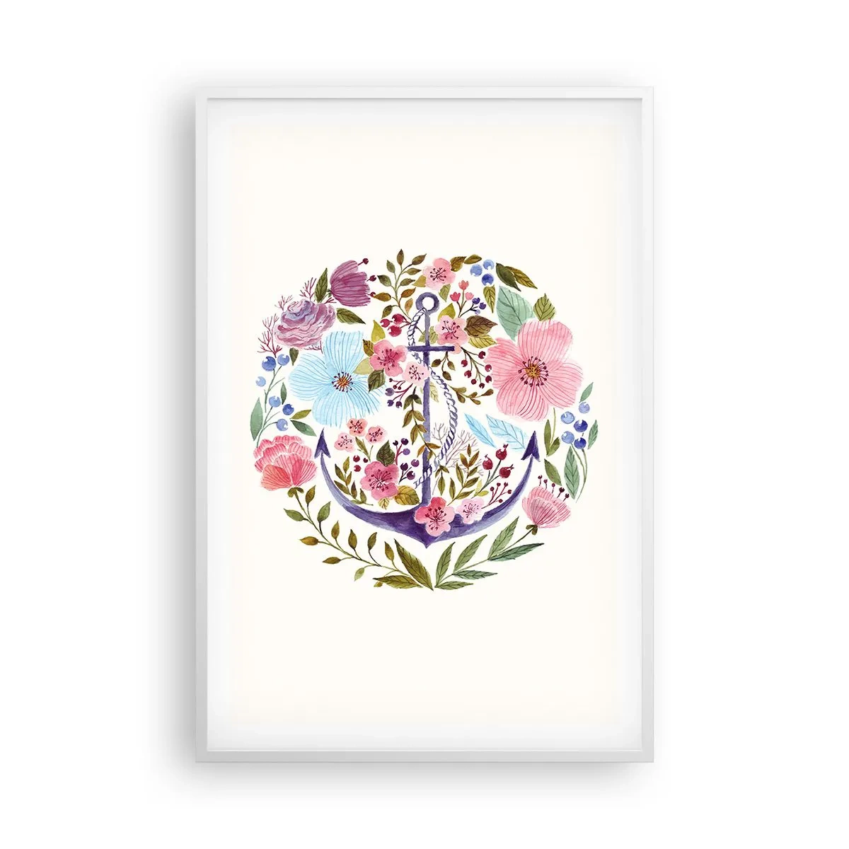 Affiche dans un cadre blanc - Poster - Le beau rêve du marin - 61x91 cm