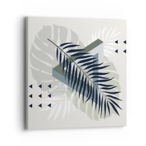 Impression sur toile - Image sur toile - Nature et géométrie - deux odres? - 30x30 cm