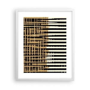 Affiche dans un cadre blanc - Poster - Abstraction architecturale - 40x50 cm