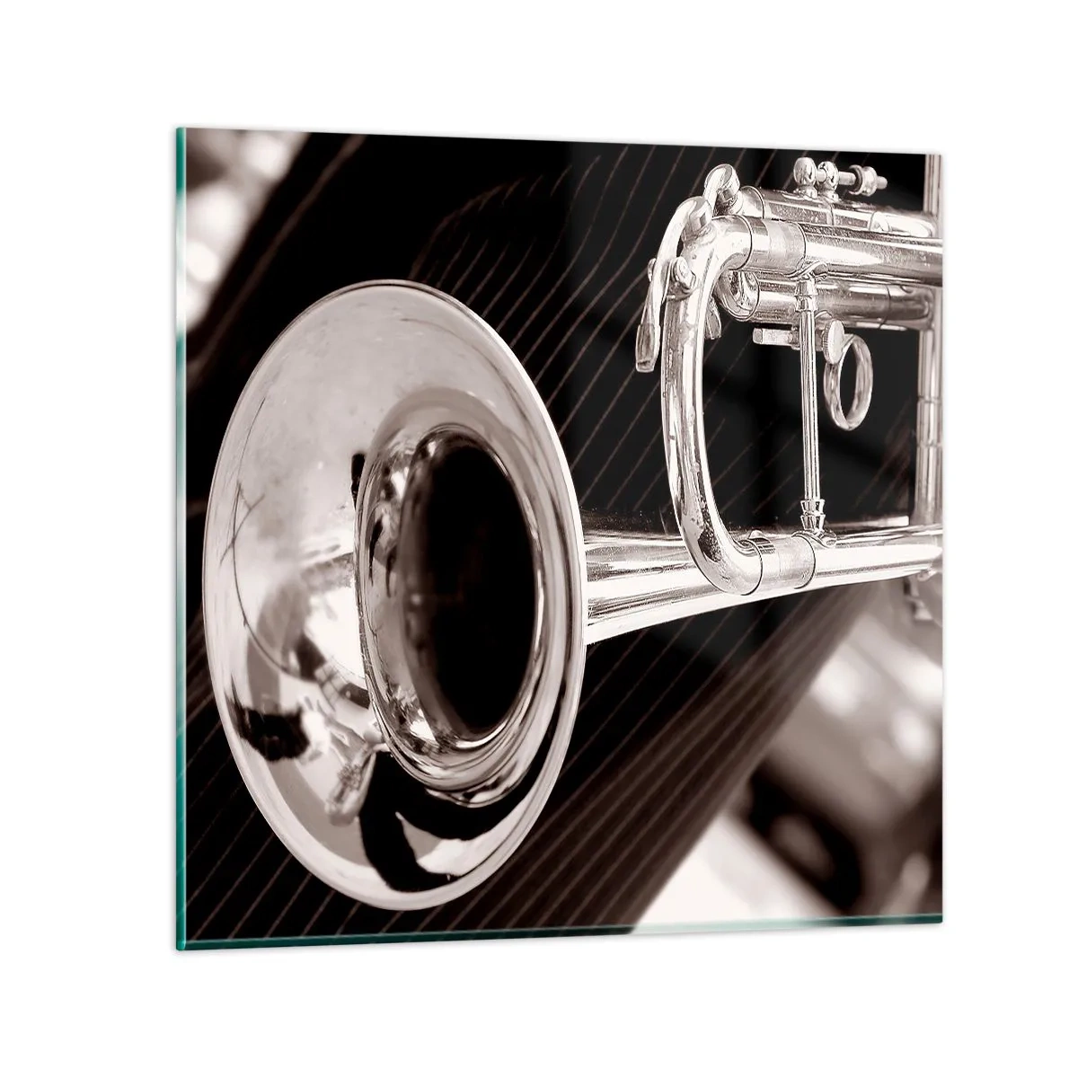 Impression sur verre - Image sur verre - Voyage musical vers les années 30 - 30x30 cm