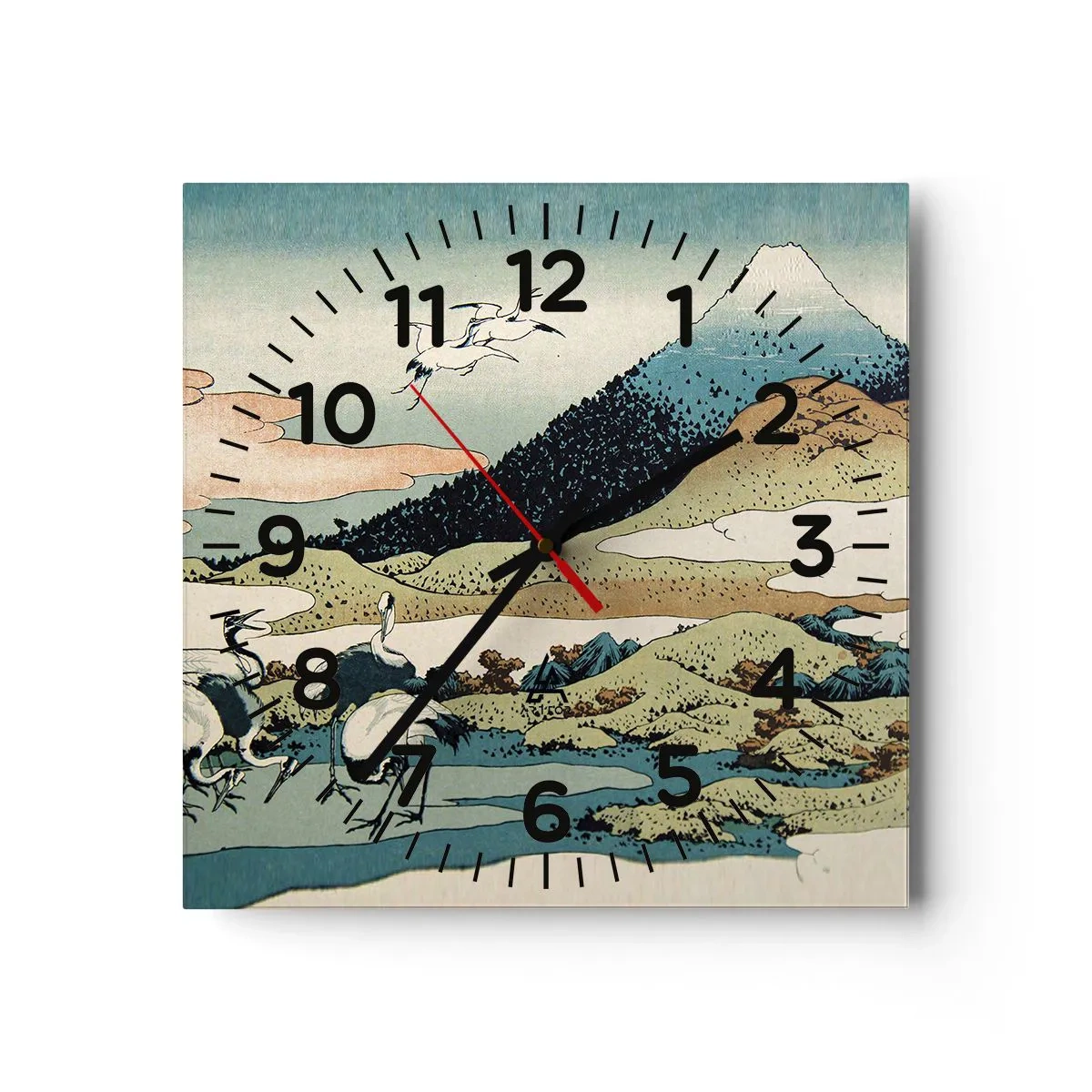 Horloge murale - Pendule murale - Avec une âme japonnaise - 30x30 cm