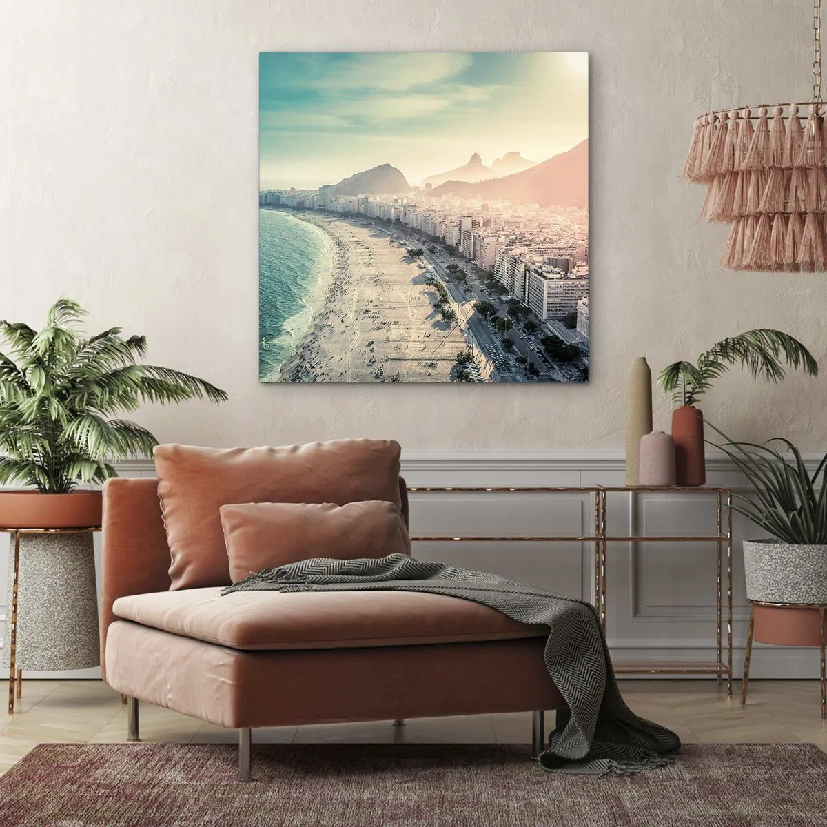 Impression sur toile - Image sur toile - Vacances éternelles à Rio - 60x60 cm
