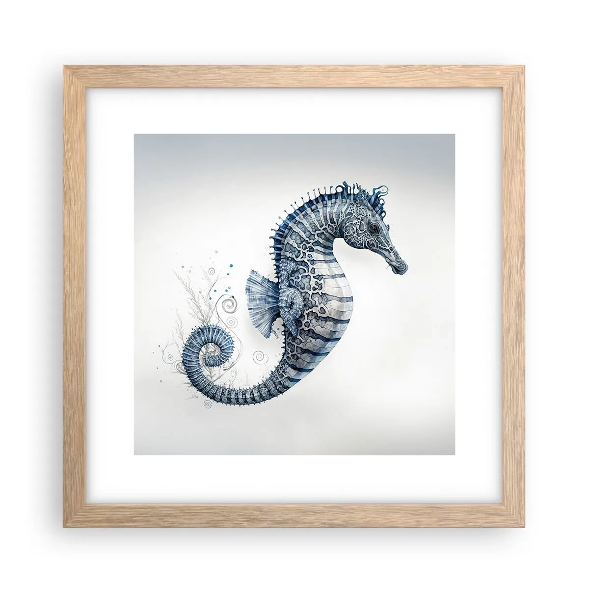 Affiche dans un chêne clair - Poster - Une subtile plaisanterie de la nature - 30x30 cm